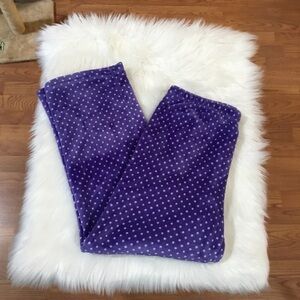 LAURA Scott Large pajama bottoms purple with white dots